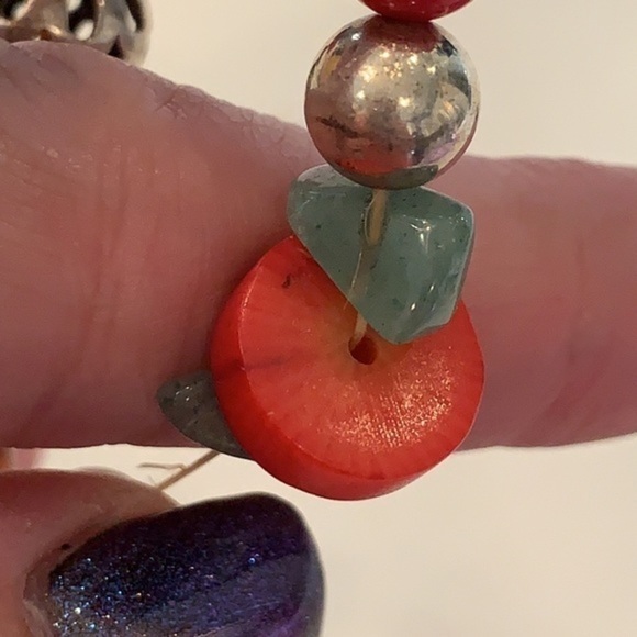 💐5/25 natural stone red sponge coral colorful - Picture 4 of 7